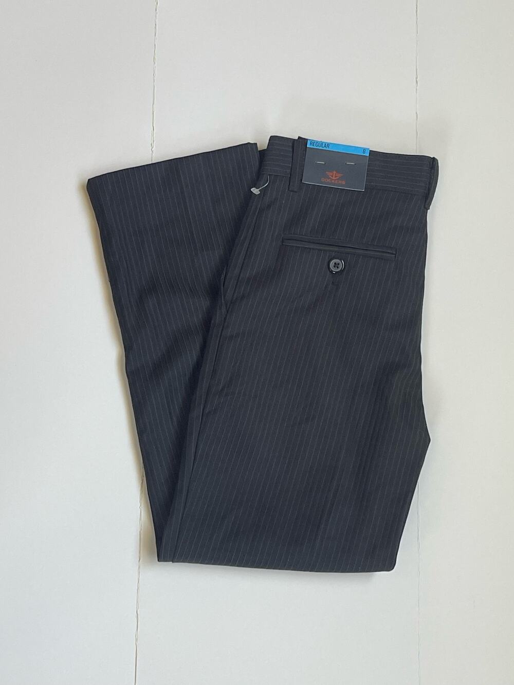 NWT Dockers Boys Pinstripe Dress Pants/ Slacks Size 8 Regular
